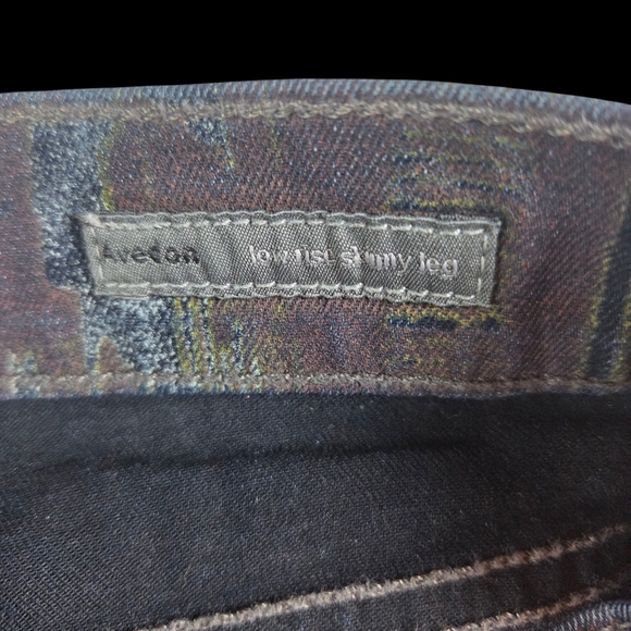 Citizens Of Humanity Avedon Printed Skinny Jeans In Beowolf Size 27 - Picture 4 of 11